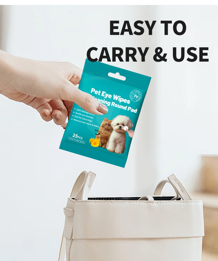 Pet Tear Stain Remover Wipes for Dogs & Cats
