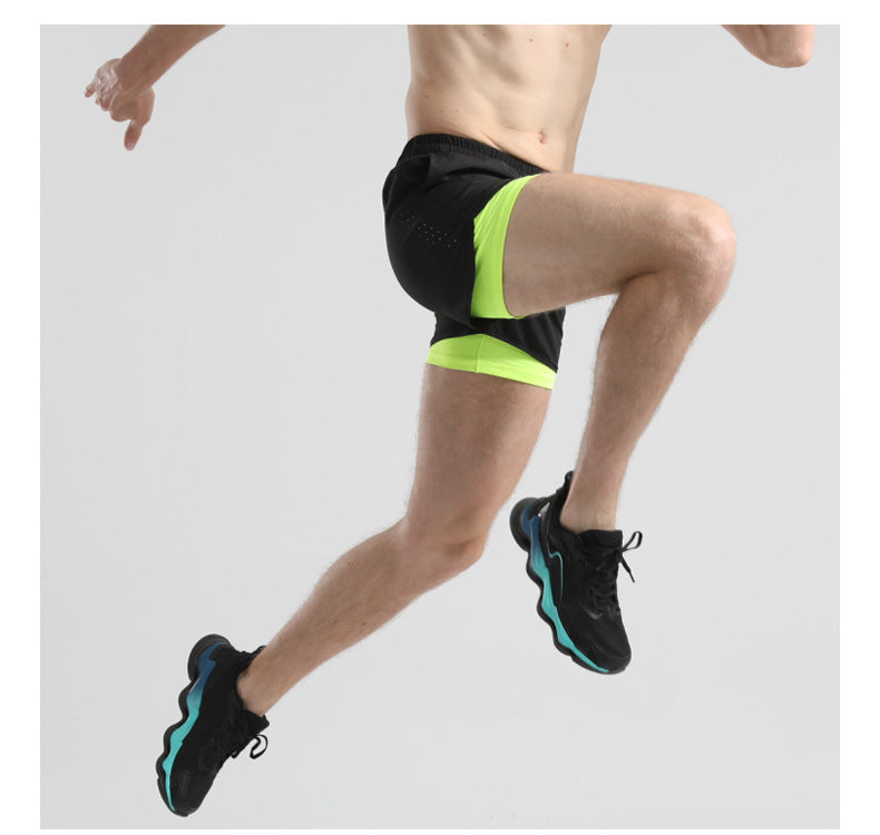 Men's Quick-drying Sports Shorts with Invisible Pocket for Mobile Phone