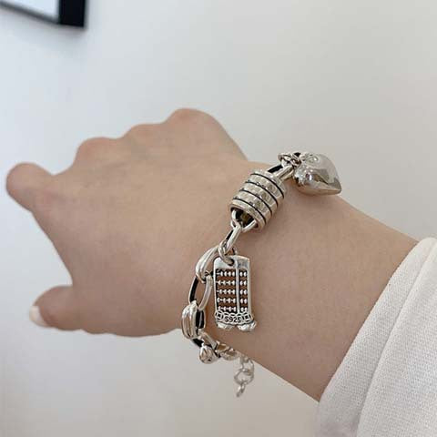 Six-Pointed Star Sterling Silver Bracelet – Couple & Stackable