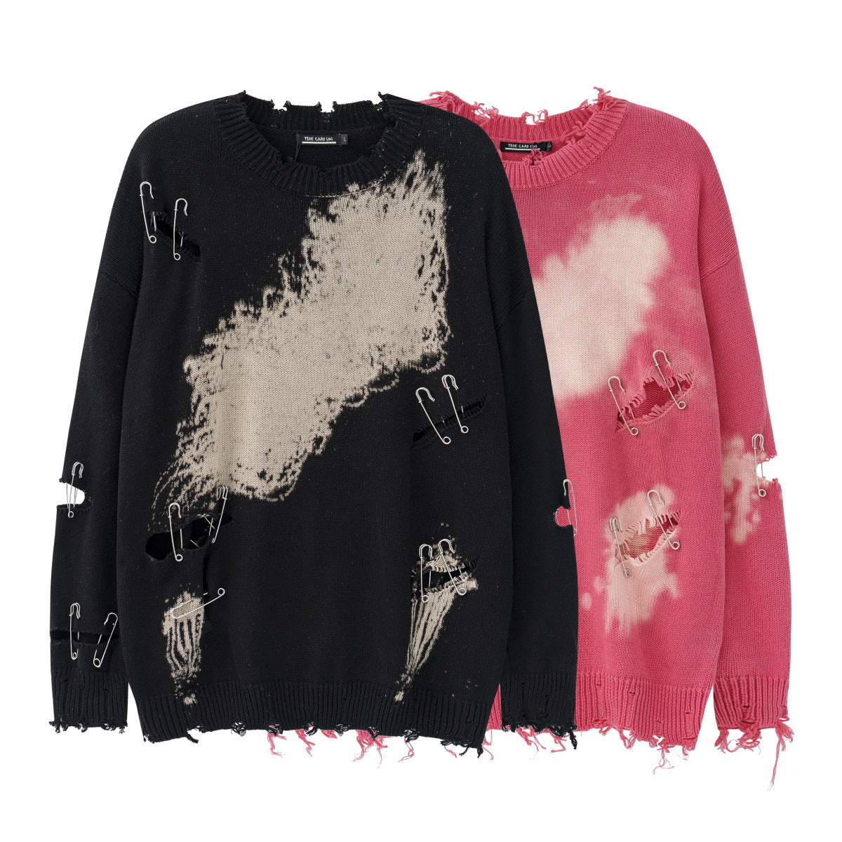 Faded Ripped Unisex Streetwear Sweater