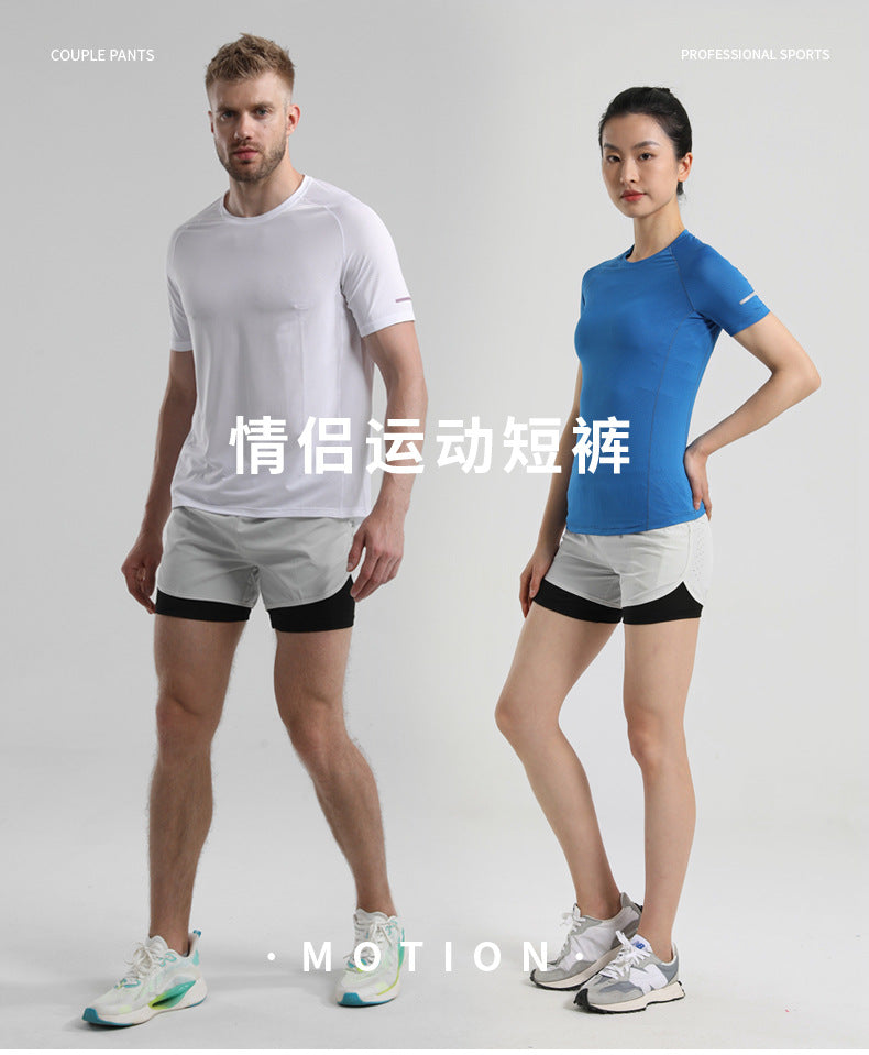 Men's Quick-drying Sports Shorts with Invisible Pocket for Mobile Phone