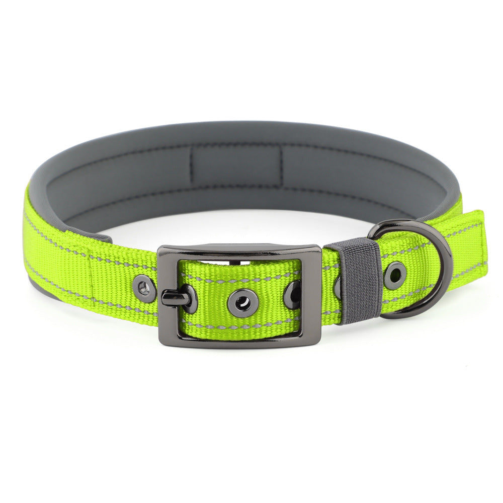 Reflective Safety Dog Collar – Adjustable & Durable