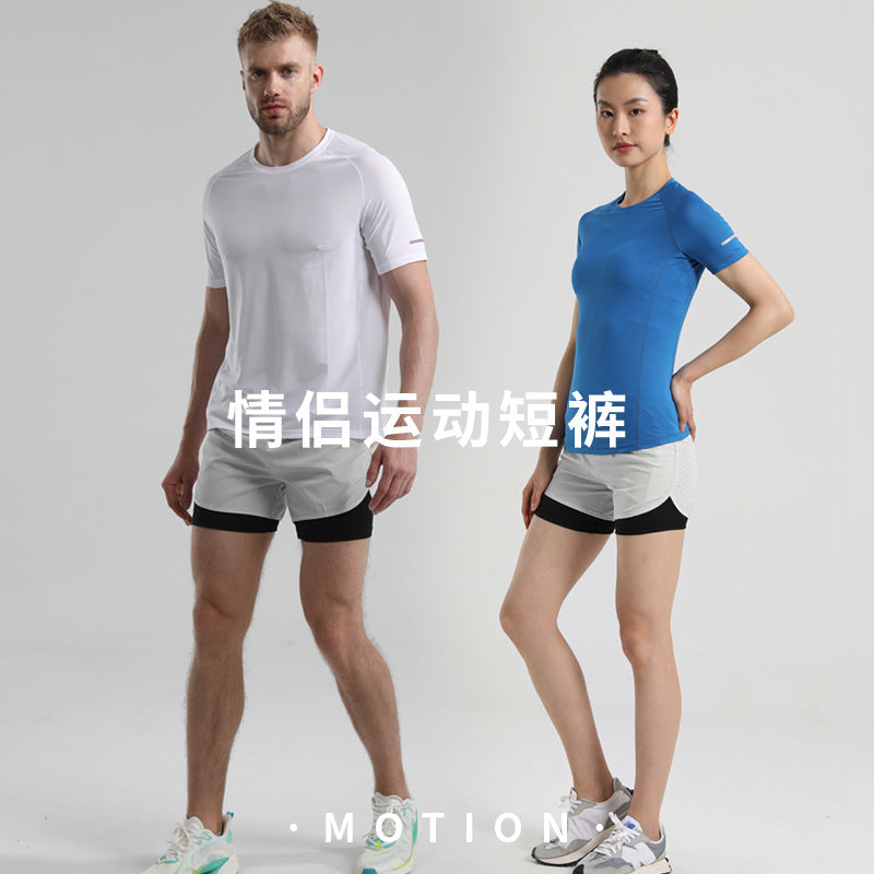 Men's Quick-drying Sports Shorts with Invisible Pocket for Mobile Phone