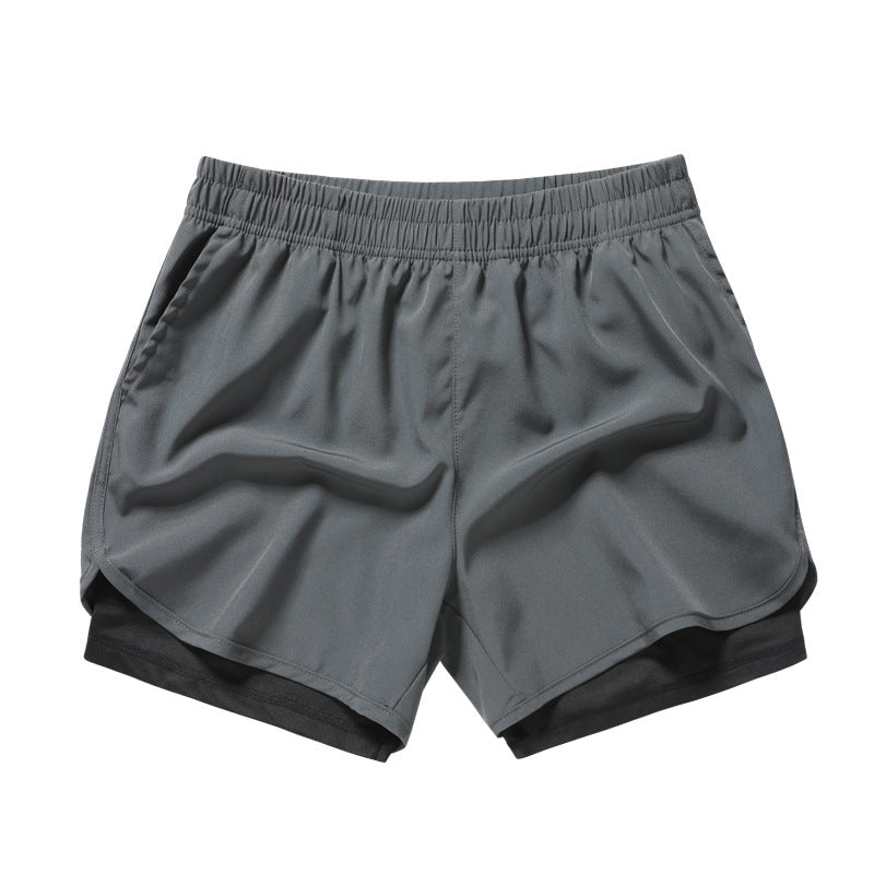 Men's Quick-drying Sports Shorts with Invisible Pocket for Mobile Phone