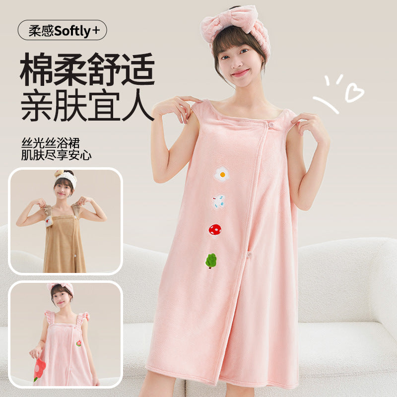 New Cartoon Bath Towel For Women
