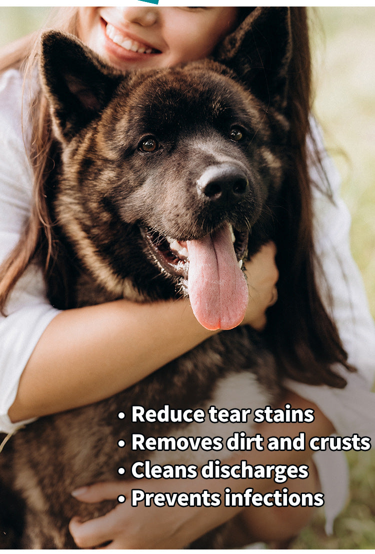 Pet Tear Stain Remover Wipes for Dogs & Cats