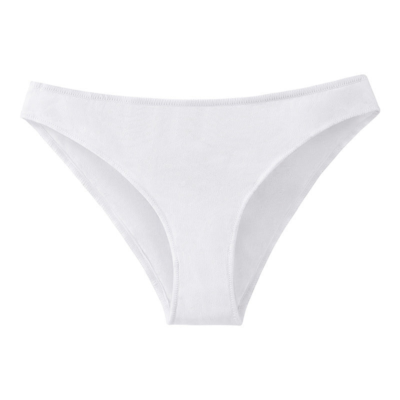 Women's Cotton Underwear Low Waist Japanese plus size Half Hip Comfortable Skin-Friendly Breathable Girl's Briefs Breathable Cotton Crotch